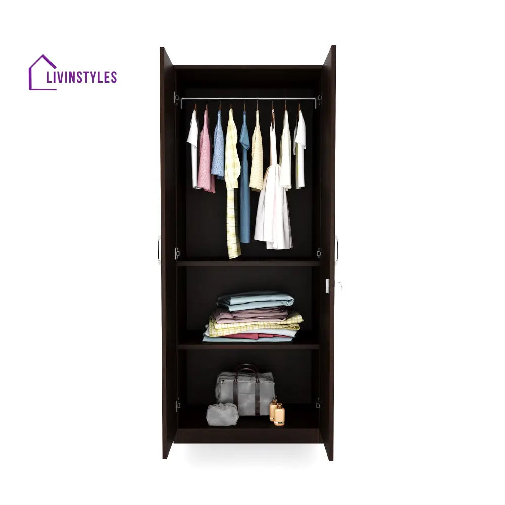 Kirill 2 Door without Mirror Wardrobe (New Wenge) Home Furniture