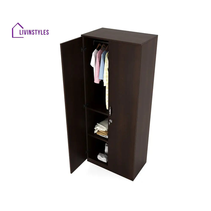 Kirill 2 Door without Mirror Wardrobe (New Wenge) Home Furniture