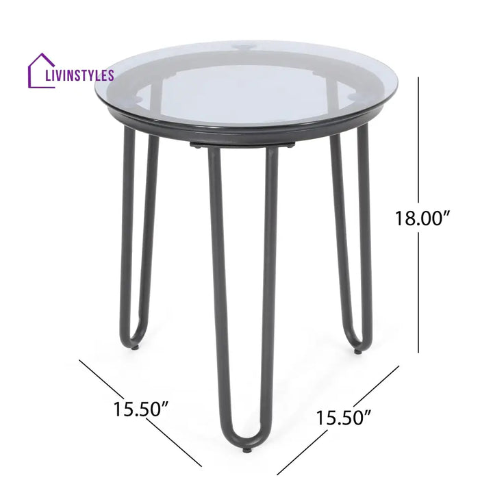 Scat Outdoor Patio Seating Set 2 Chairs and 1 Table Set (Grey) Braided & Rope - Coffee Table Sets