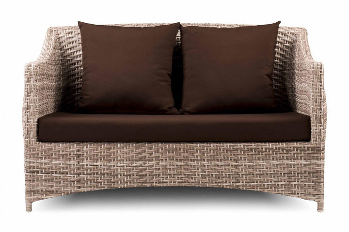 Gerardo Outdoor Sofa Set 2 Seater, 2 Single seater , 1 Center table (Seashell)