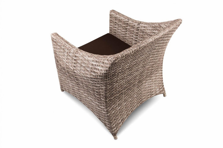 Gerardo Outdoor Sofa Set 2 Seater, 2 Single seater , 1 Center table (Seashell)