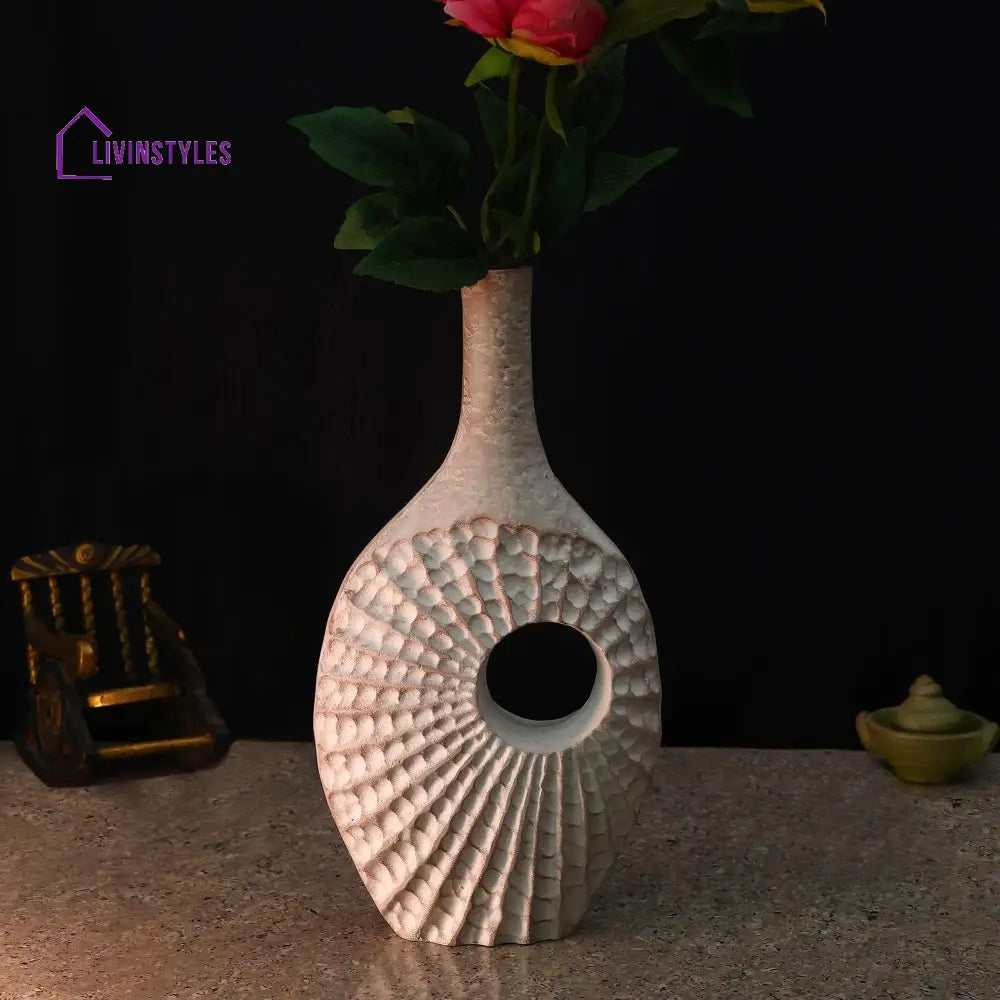 Seashell Serenity Vase - Dirty Pink Large