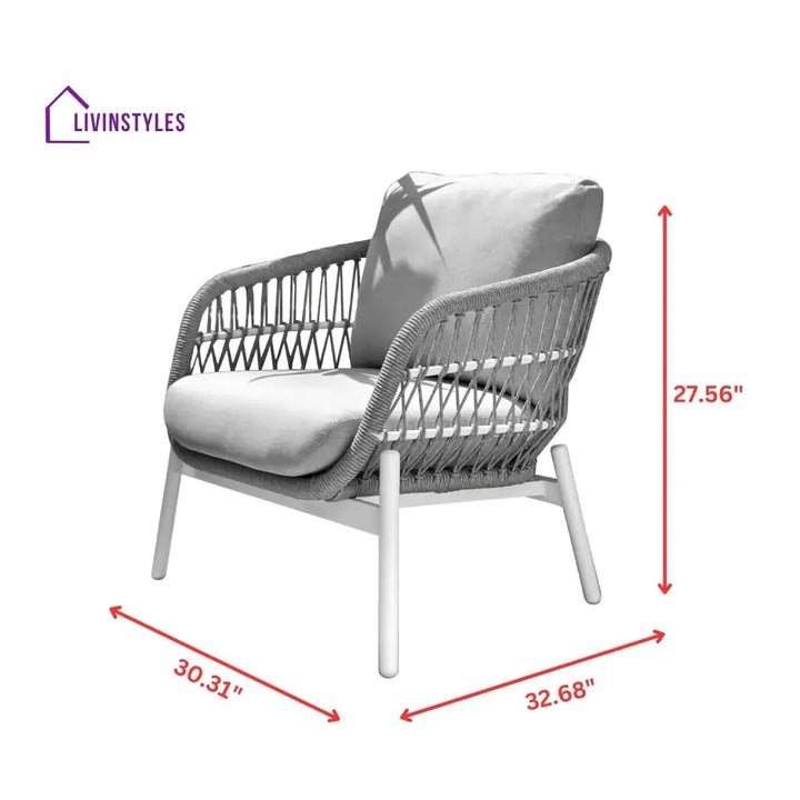Seibi Outdoor Garden Balcony Sofa Set 2 Seater 2 Single Seater 2 Center Table Set Braided and Rope - Sofa Sets