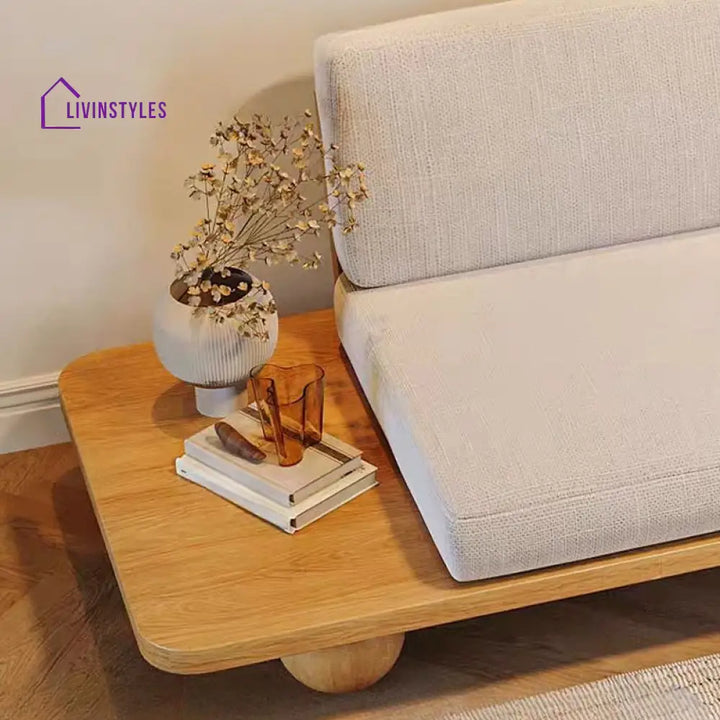 Semyon Solid Wood Designer 3 Seater Sofa for Living Room