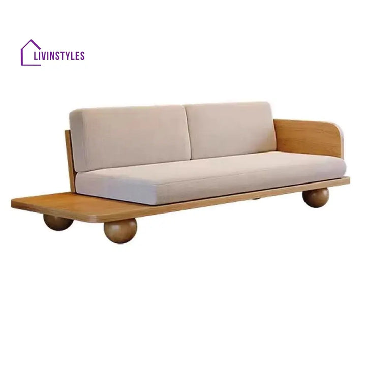 Semyon Solid Wood Designer 3 Seater Sofa for Living Room