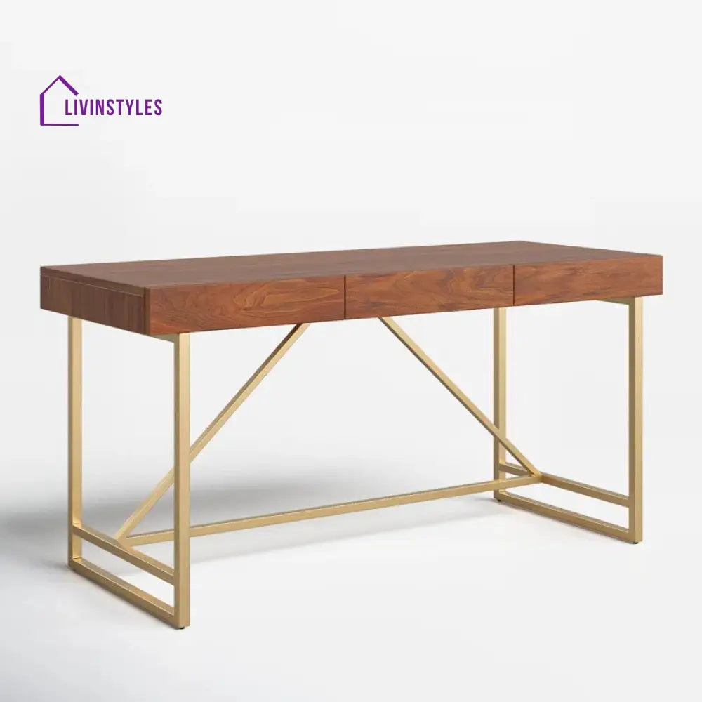 Semyon Solid Wood Study Table for Students
