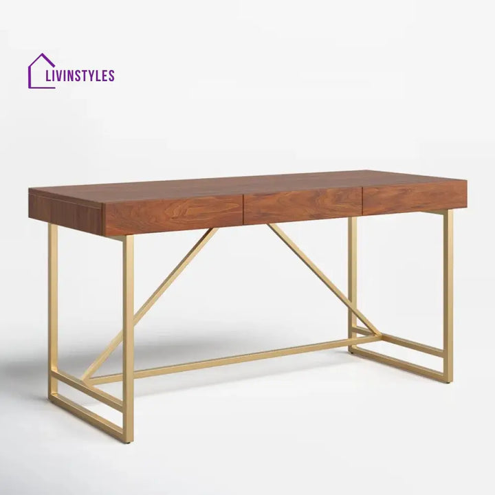 Semyon Solid Wood Study Table for Students