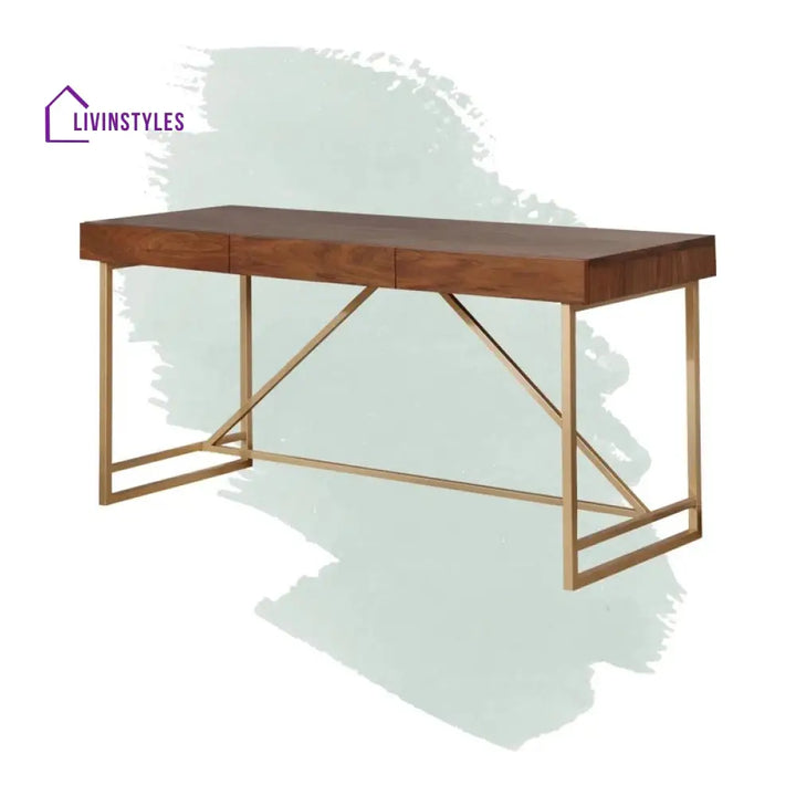 Semyon Solid Wood Study Table for Students