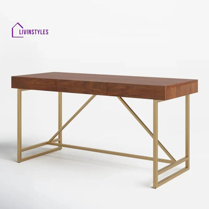 Semyon Solid Wood Study Table for Students