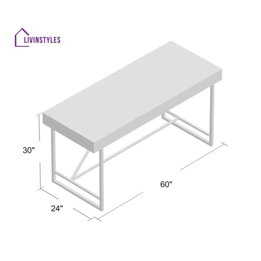 Semyon Solid Wood Study Table for Students