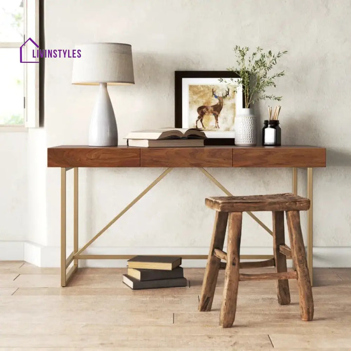 Semyon Solid Wood Study Table for Students