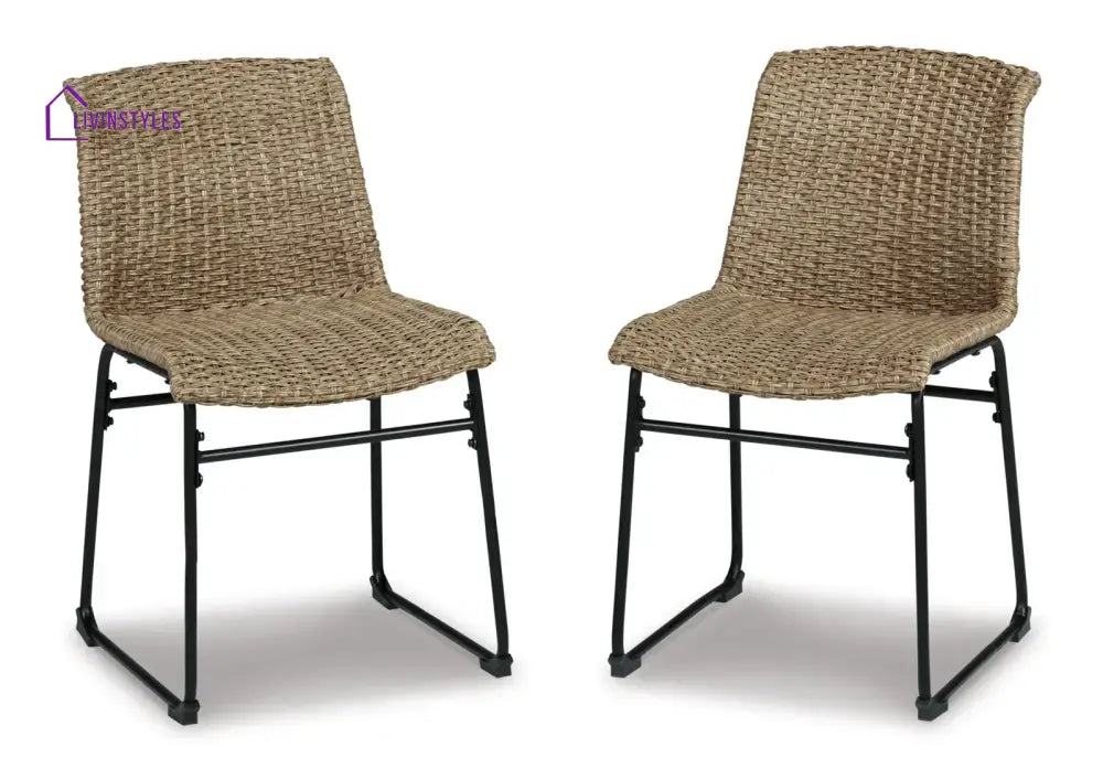Sence Outdoor Patio Seating Set 2 Chairs and 1 Table Set (Brown) - Coffee Table Sets