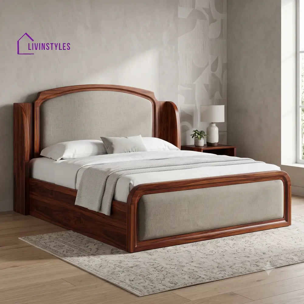 Senthil Wooden Double Bed | Hydraulic Bed in King Size
