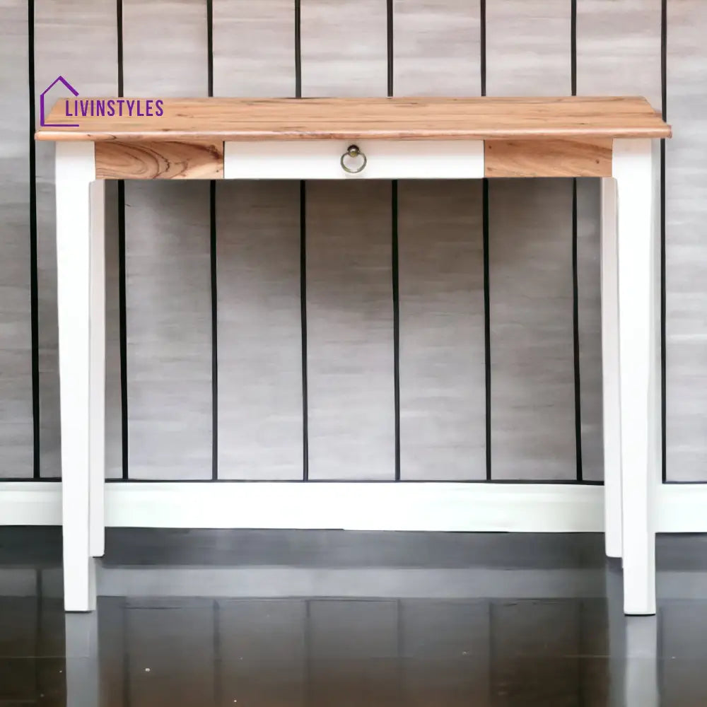 Nismaaya Nakos Study Table White Finish