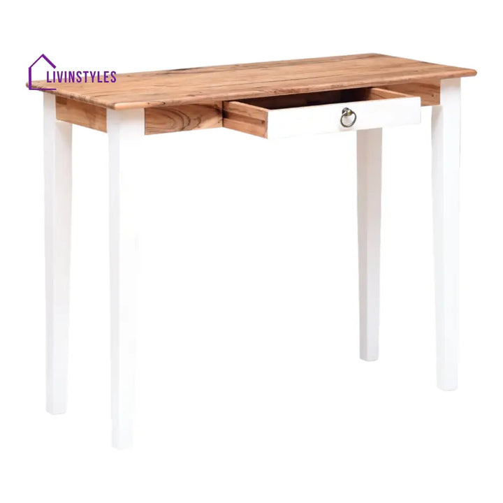 Nismaaya Nakos Study Table White Finish
