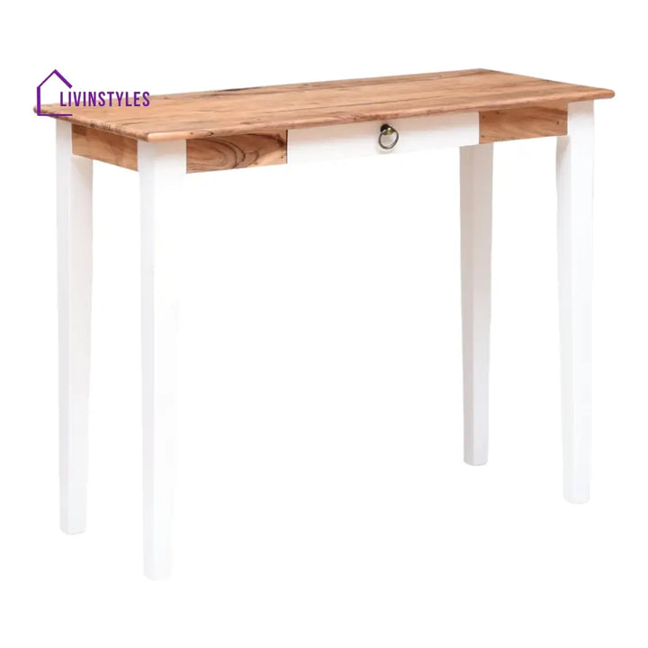 Nismaaya Nakos Study Table White Finish