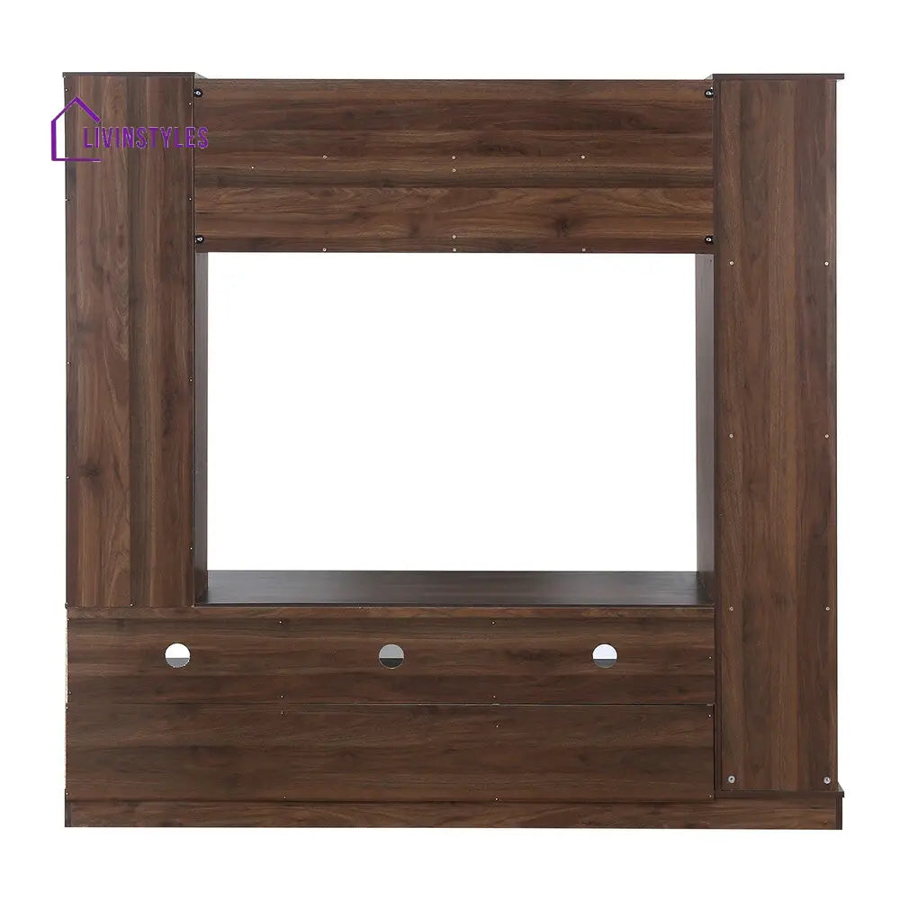 Lazar Wall Unit (Walnut / Hiland Pine) Home Furniture