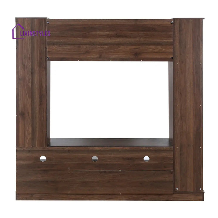 Lazar Wall Unit (Walnut / Hiland Pine) Home Furniture