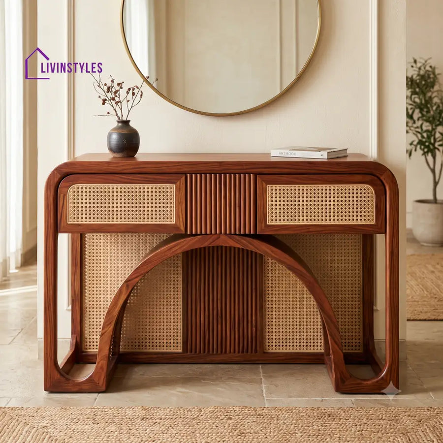 Seraphine Premium Wooden Console Table for Living Room | Entryway Table