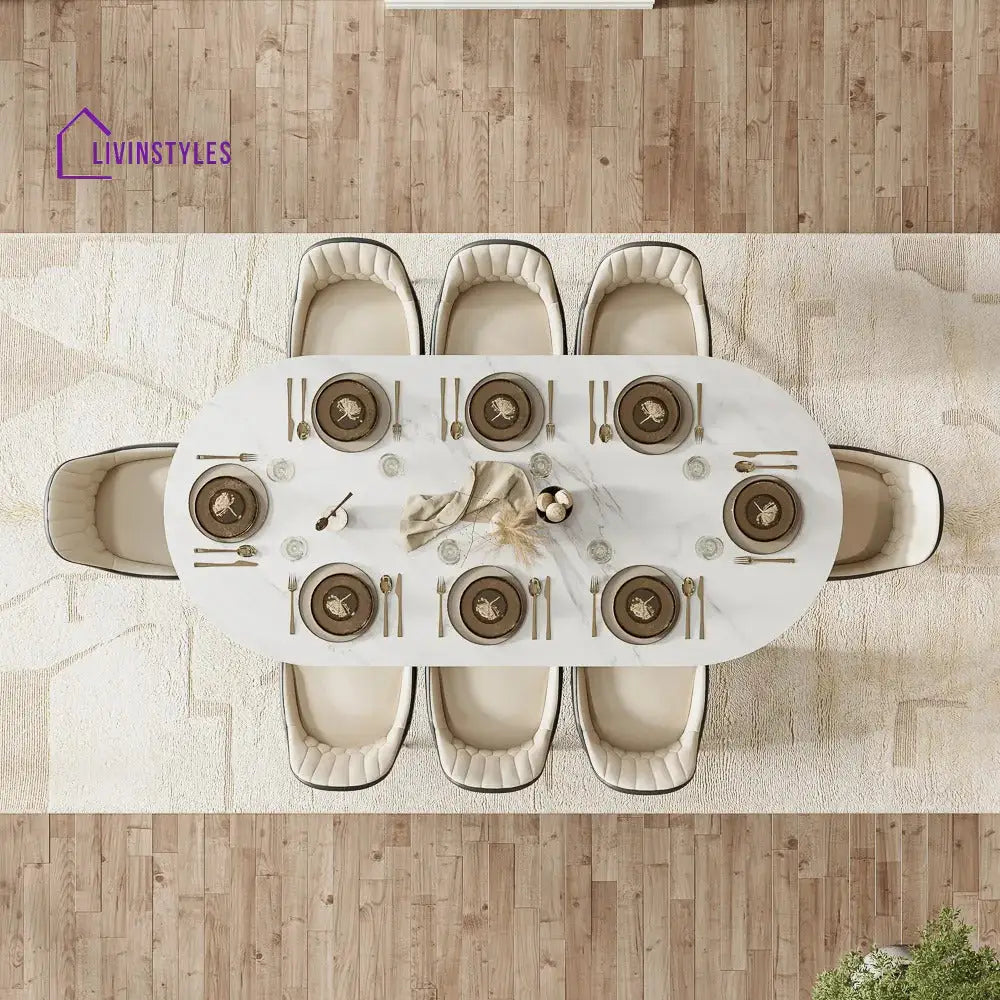 Sergei 9 Piece Modern Oval Dining Table Sets for 8