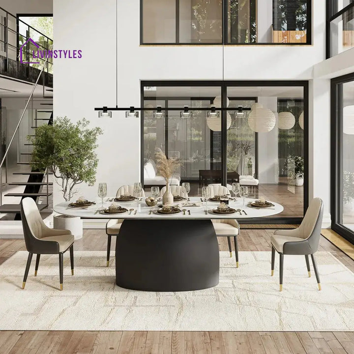 Sergei 9 Piece Modern Oval Dining Table Sets for 8