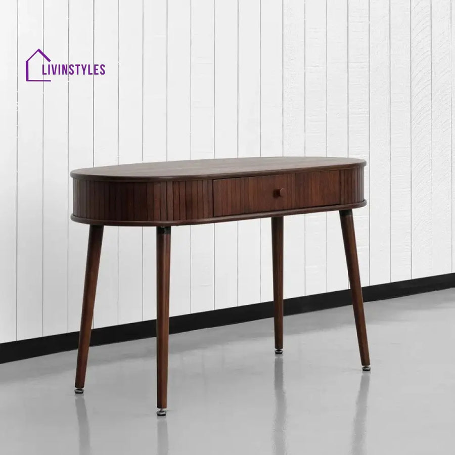 Sergey Solid Sheesham Wood Study Table for Students