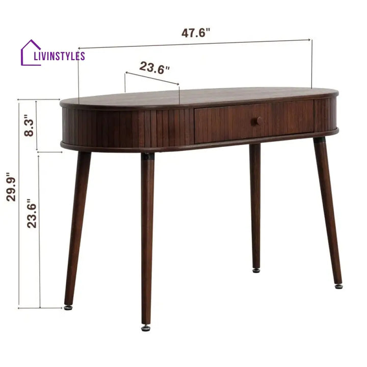 Sergey Solid Sheesham Wood Study Table for Students