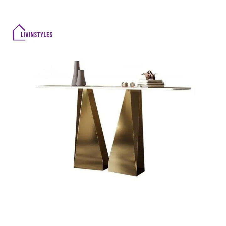 Sergey Stainless Steel Console Table for Living Room