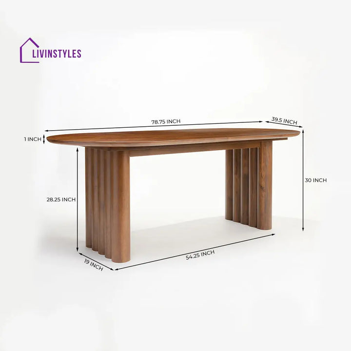 Serhii Wooden 8 Seater Dining Table Dining Tables