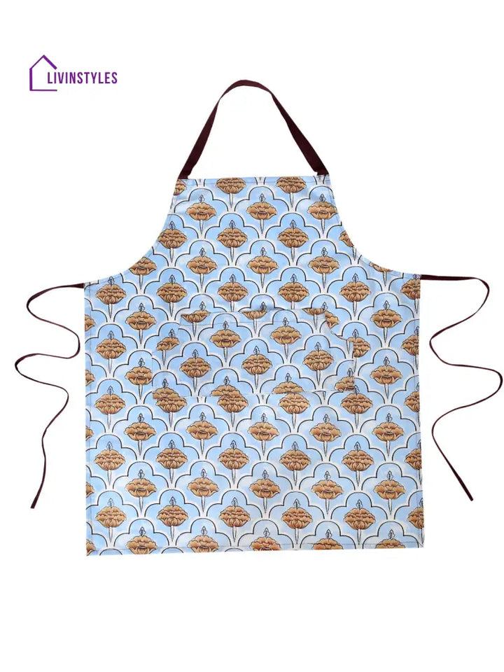 Set Of 4 Printed Cotton Apron