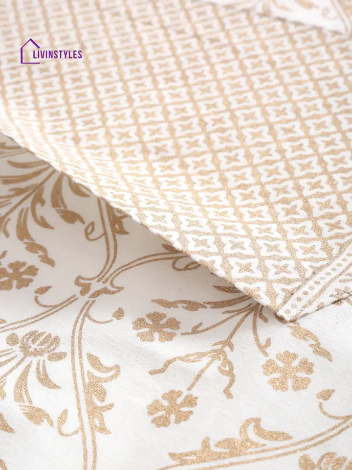 Set Of 4 Printed Cotton Apron