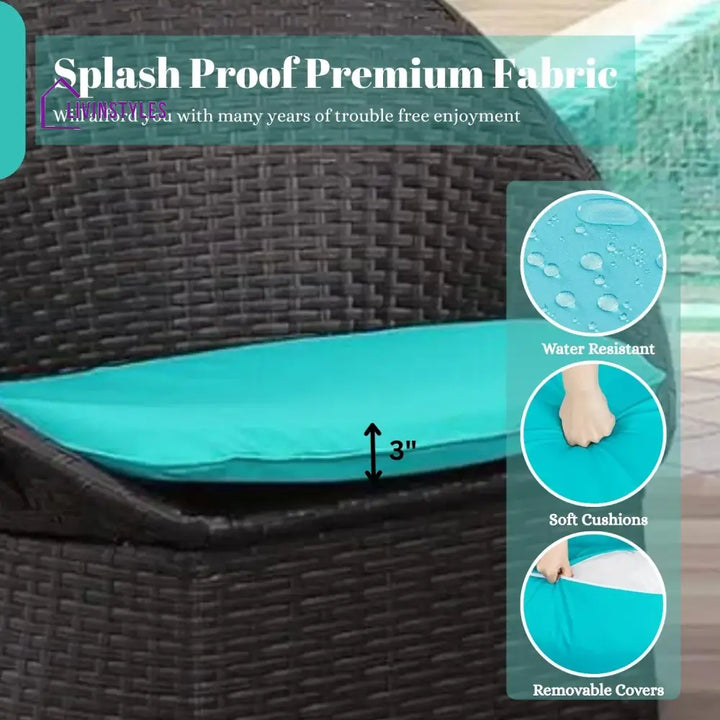Shahira 3-Piece Outdoor Rattan Wicker Patio Set - Patio Set