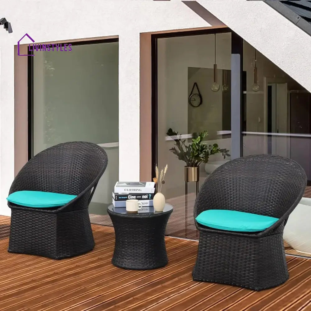 Shahira 3-Piece Outdoor Rattan Wicker Patio Set - Patio Set