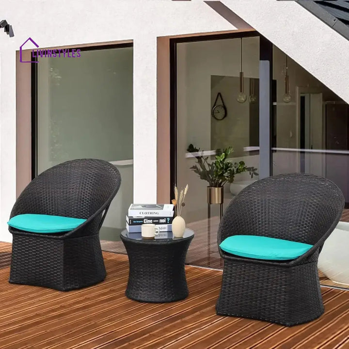 Shahira 3-Piece Outdoor Rattan Wicker Patio Set - Patio Set