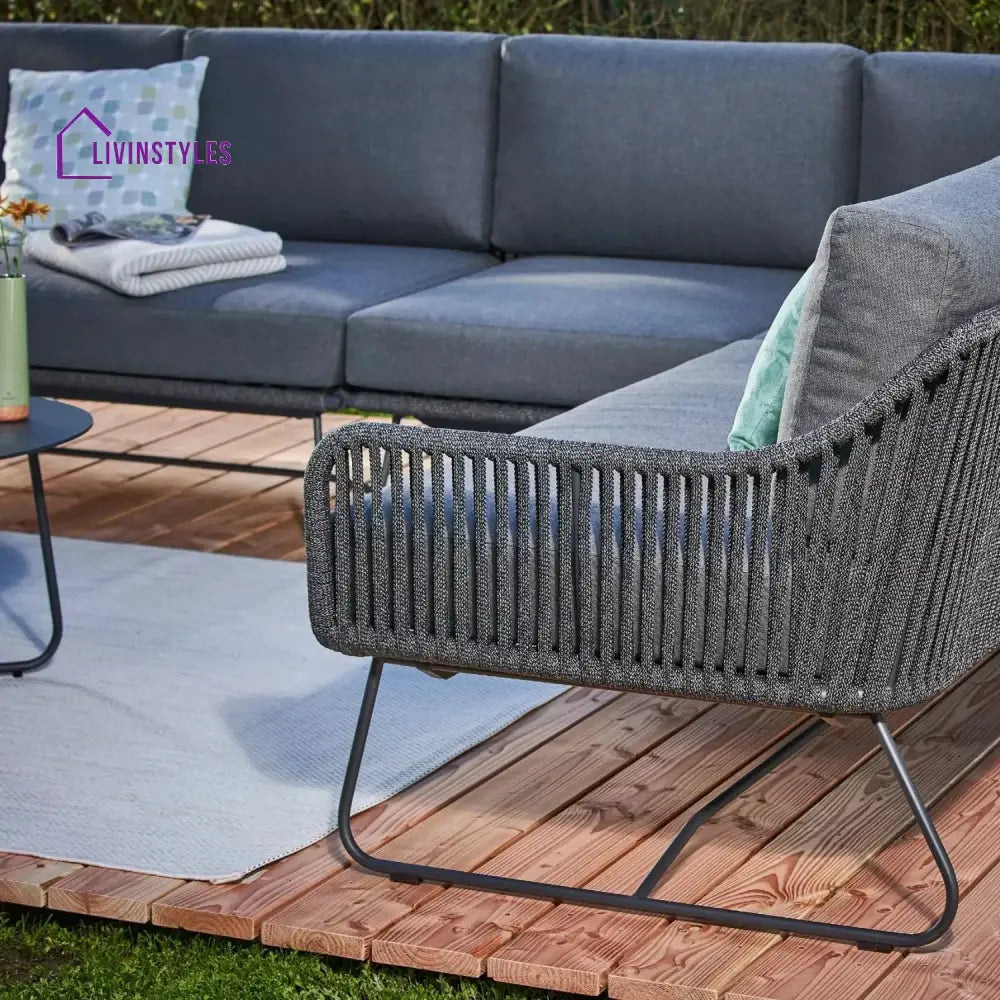 Shan 5-Seater L-Shape Outdoor Rope Sofa Set - Sofa Set