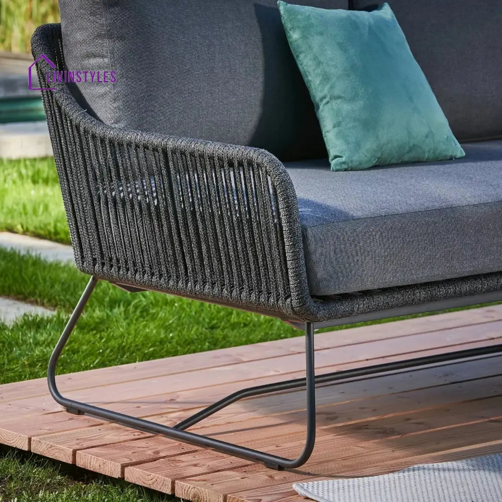 Shan 5-Seater L-Shape Outdoor Rope Sofa Set - Sofa Set