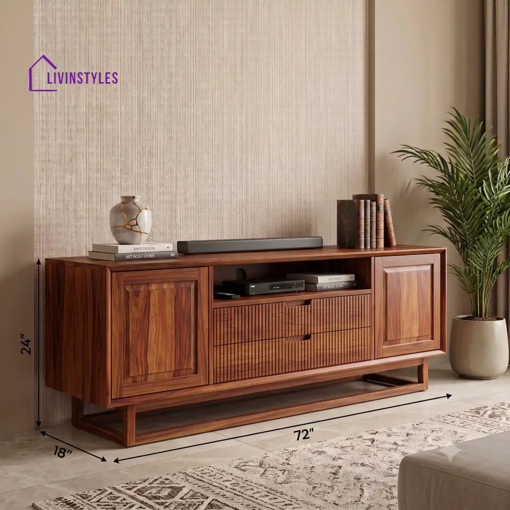 Shankar Solid Sheesham Wood Tv Unit for Living Room | Tv Cabinet | Tv Console