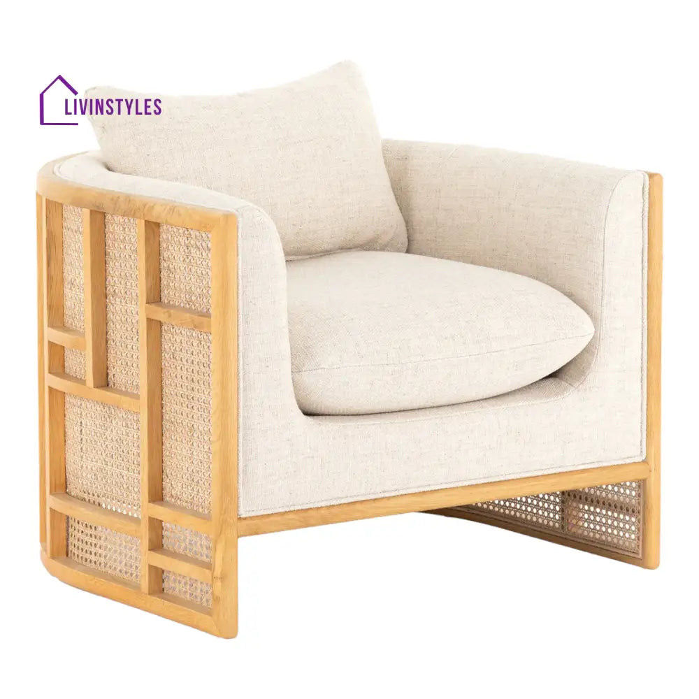 Shanvika Natural Arm Chair Rattan