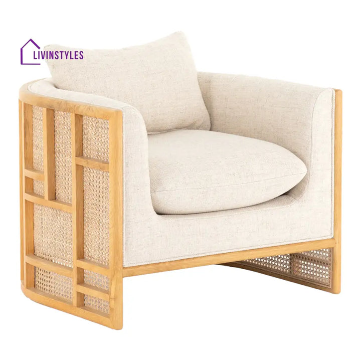 Shanvika Natural Arm Chair Rattan