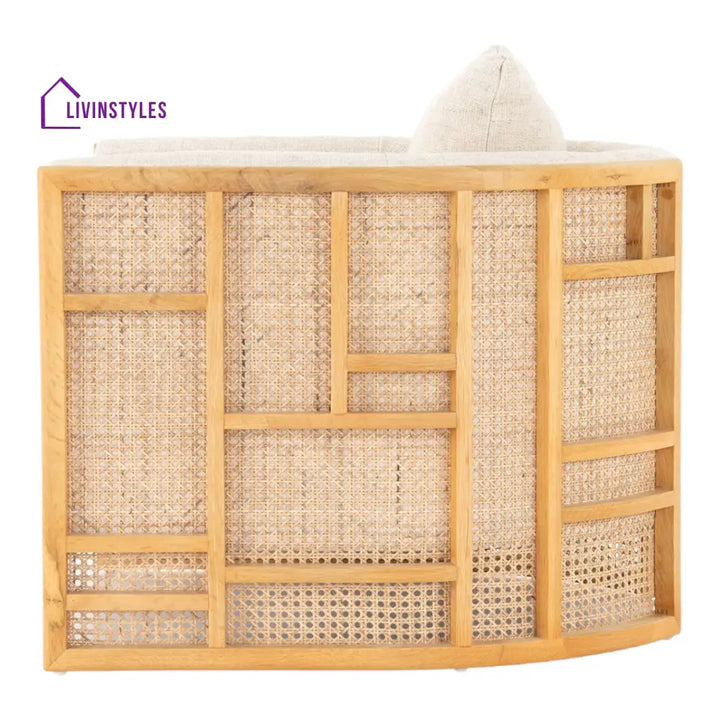 Shanvika Natural Arm Chair Rattan