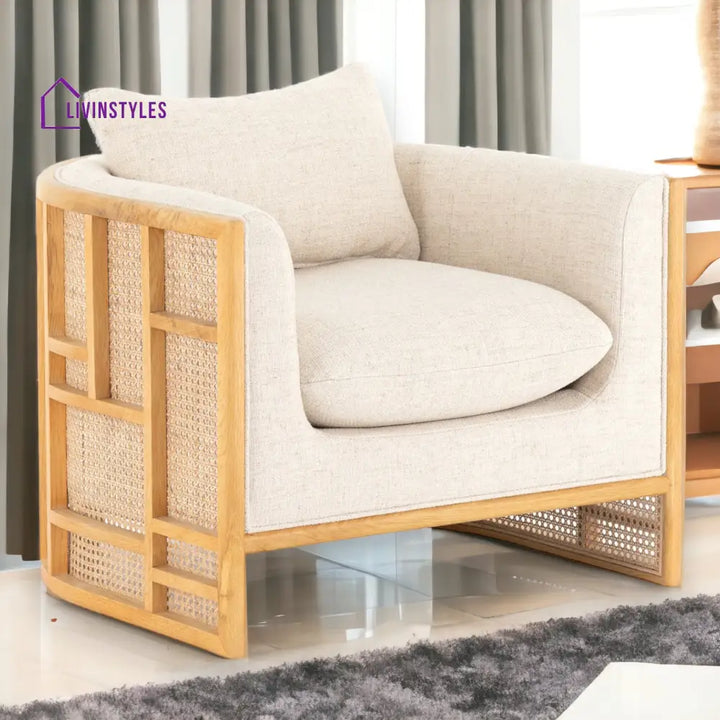 Shanvika Natural Arm Chair Rattan