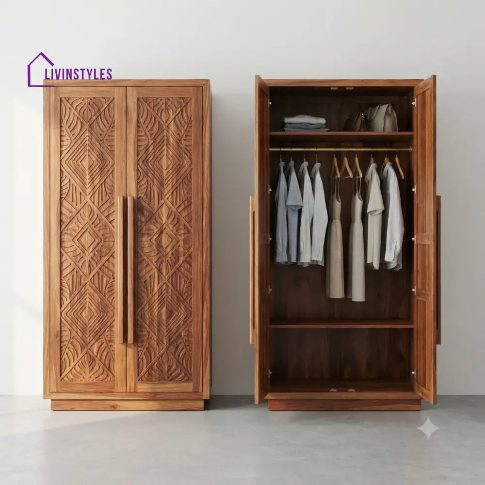 Sharika Wooden Wardrobe for Clothes | Cupboard for Clothes