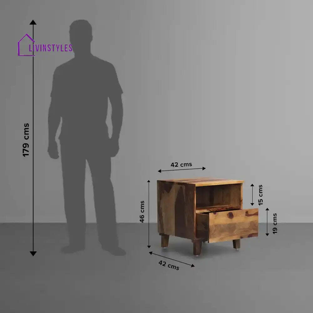 Shashwat Solid Wood Bedside Tables Bedroom Furniture Sets