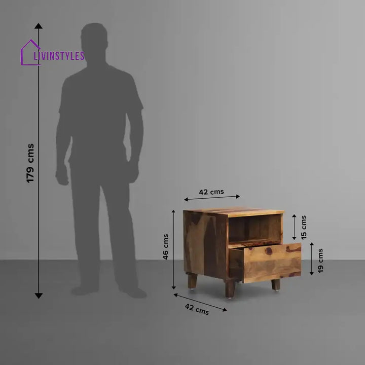 Shashwat Solid Wood Bedside Tables Bedroom Furniture Sets