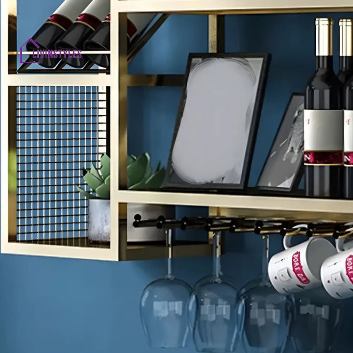 Shaurya Metal Wine Rack