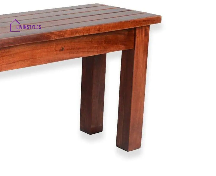 Sheesham Wood Hallway Bench In Honey Finish