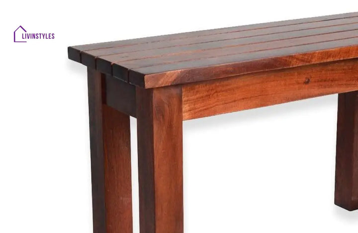 Sheesham Wood Hallway Bench In Honey Finish