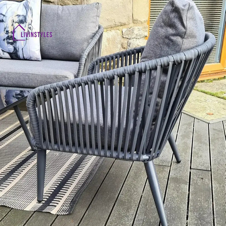 Shen 4 Piece Outdoor All-Weather Rope Sofa Set - Sofa Set