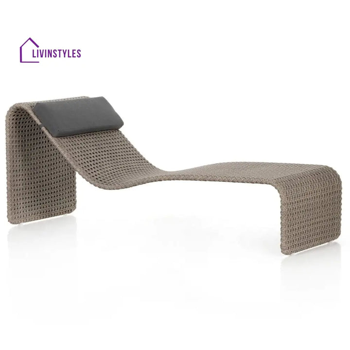 Shergi Outdoor Swimming Poolside Lounger (Brown) - Loungers