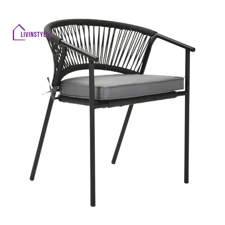 Shiori 4-Piece Outdoor Rope Patio Dining Chairs - Dinning Chairs